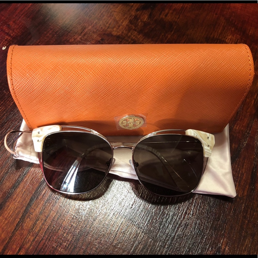 Tory Burch cat eye sunglasses.